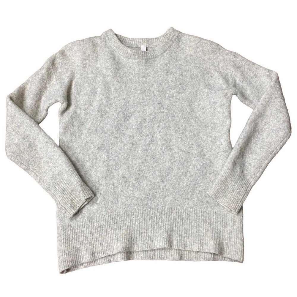 Aritzia Group by Babaton Thurlow Sweater Merino Wool Blend Grey Beige